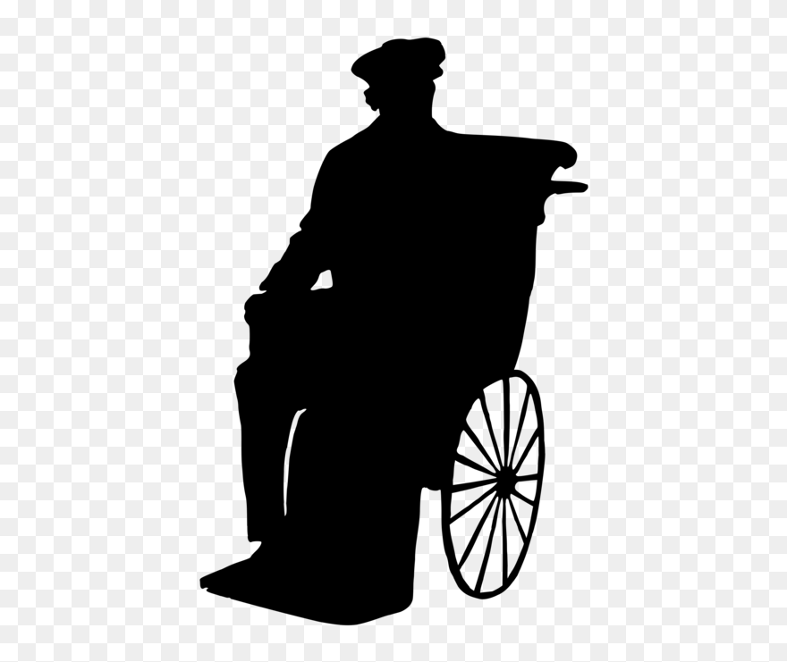 Man In Wheelchair Silhouette Png Clipart