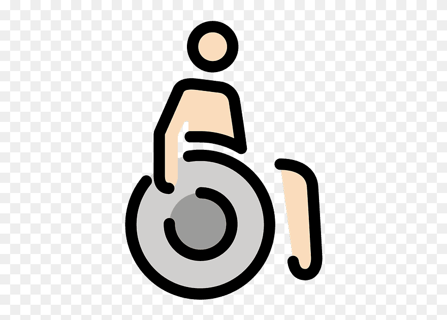 Person In Manual Wheelchair Emoji Clipart - Png Download