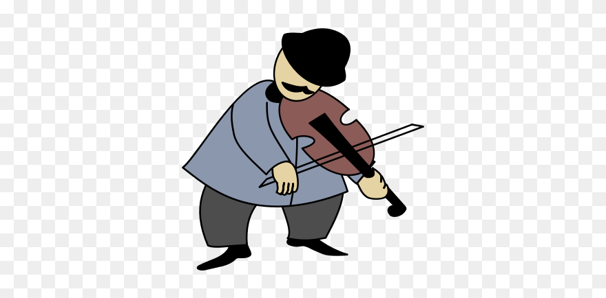 Violinist Vector Drawing - Soft Sounds Examples Clipart - Png Download