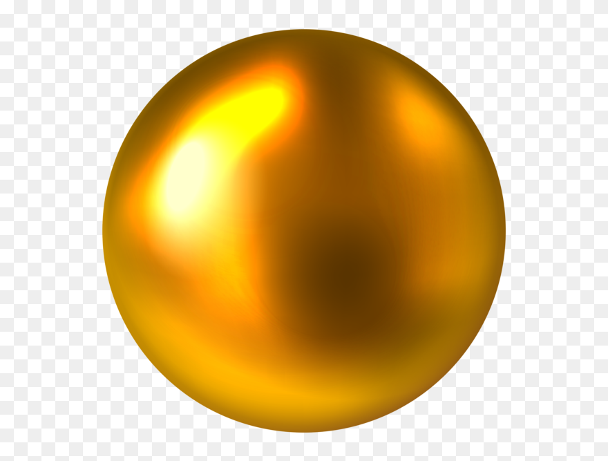 Gold Ball Free Png - Gold Ball Png Clipart