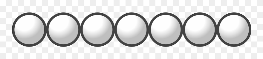 Pearl Clip Art - Beads Clipart Black And White - Png Download