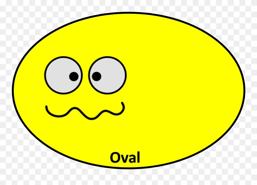 Image Of Oval Shape Clip Art - Oval Clipart - Png Download