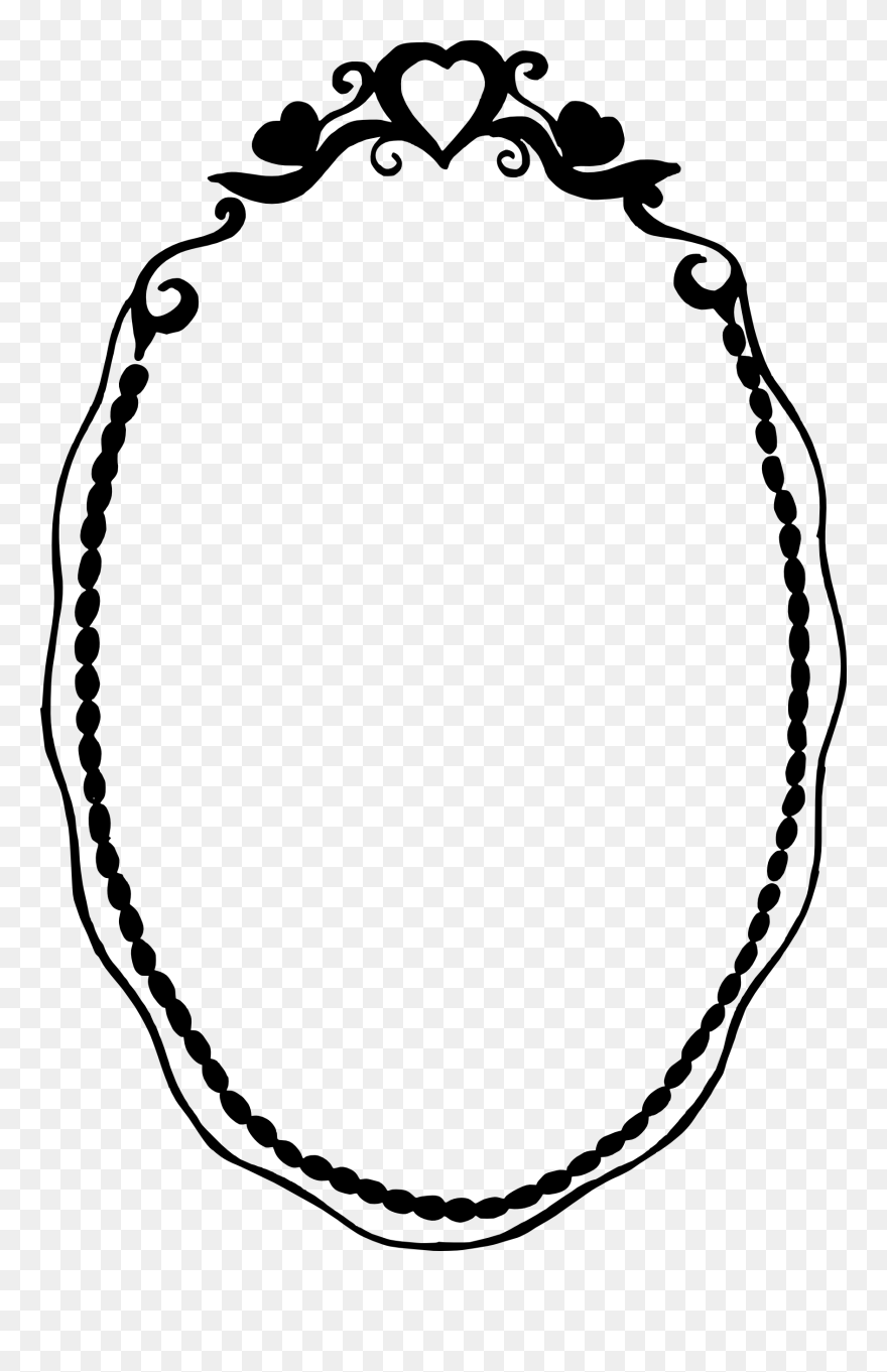 Drawing Oval Clip Art - Black Oval Png Frame Transparent Png