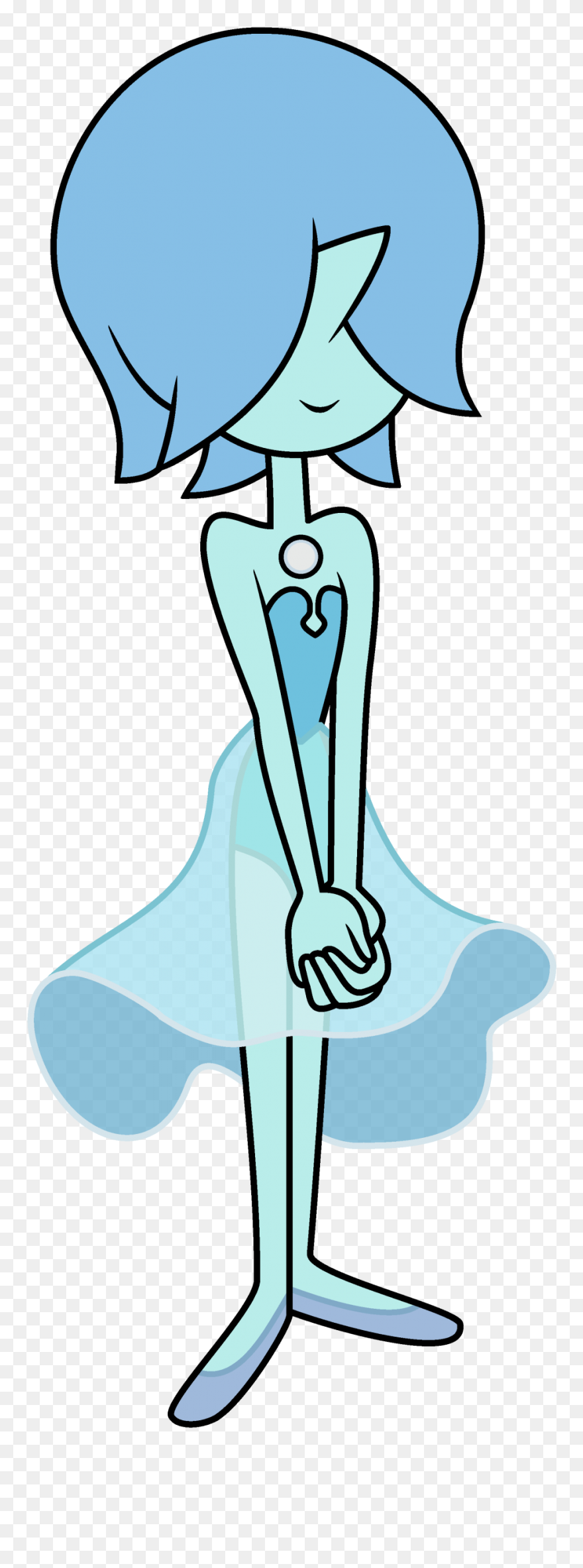 Blue Diamond"s Pearl - Blue Pearl From Steven Universe Clipart