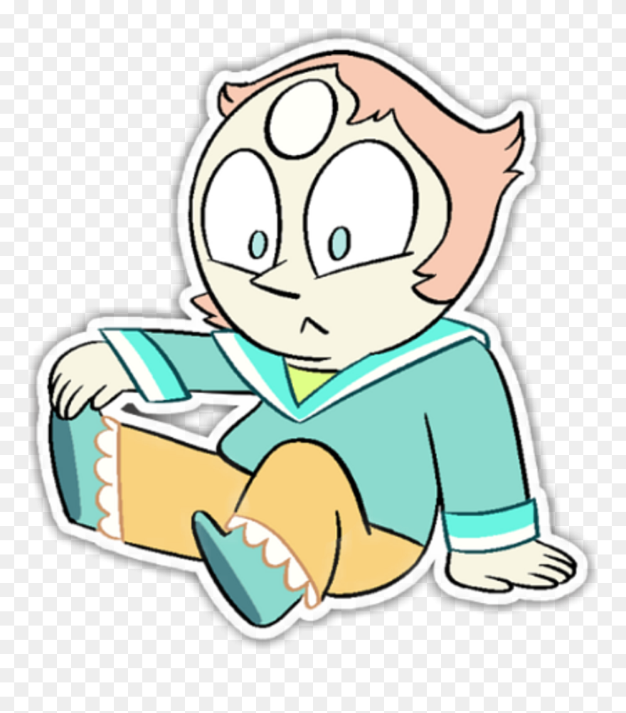 Classroom Gems Baby Pearl Sticker - Steven Universe Gems As Babies Clipart
