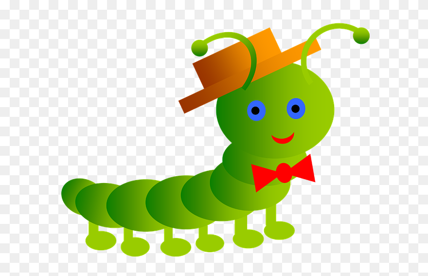 Inchworm Clipart Centipede - Catterpillar Clipart - Png Download