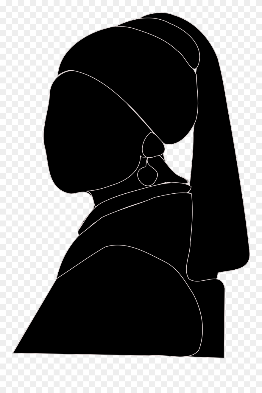 Woman With Pearl Clip Art - Illustration - Png Download