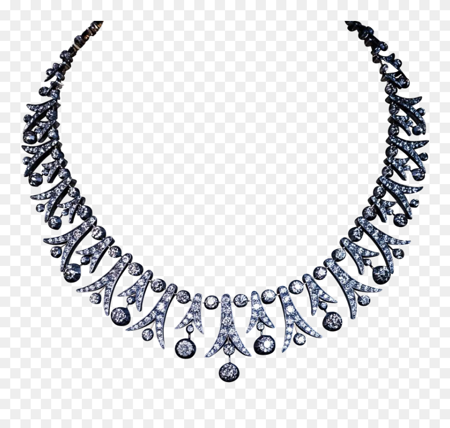 Transparent Jewerly Clip Art - Vintage Diamond Necklaces - Png Download