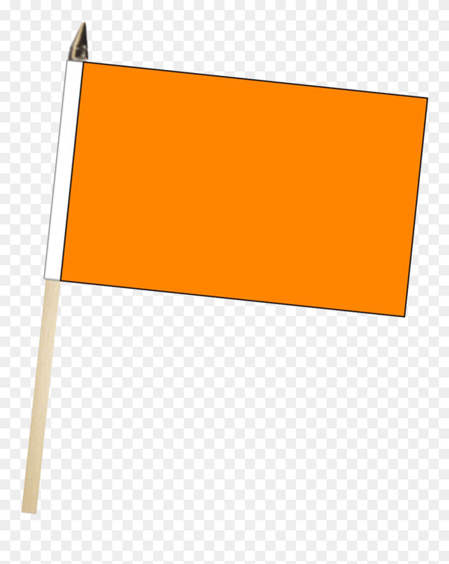 Plain Orange Flag Png Clipart - Orange Flag Clipart Transparent Png