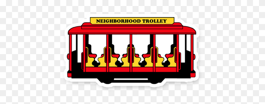 Mr Rogers Trolley Clipart - Png Download