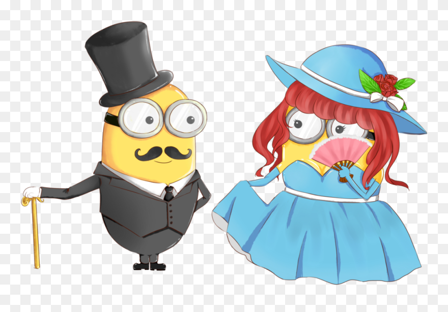 Pride Drawing Minion Huge Freebie Download For Powerpoint - Lady Minions Drawing Clipart