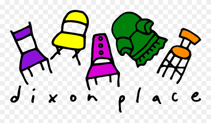 Jumbled Chairs Color - Dixon Place Logo Clipart