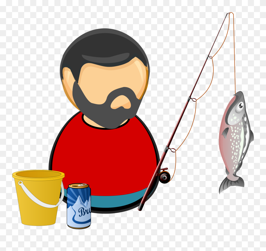 Silhouette Of Fisherman At Getdrawings - Fisherman Clip Art Png Transparent Png