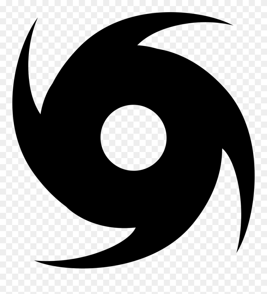 Hurricane Clipart Rainstorm - Typhoon Symbol Png Transparent Png