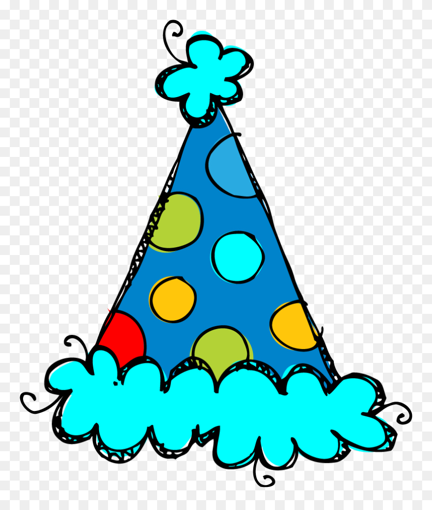 Party Hat Birthday Clip Art - Transparent Background Birthday Hat Clipart - Png Download