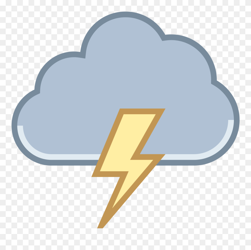 Hurricane Clipart Transparent Background - Lightning Cloud Clipart Transparent Background - Png Download