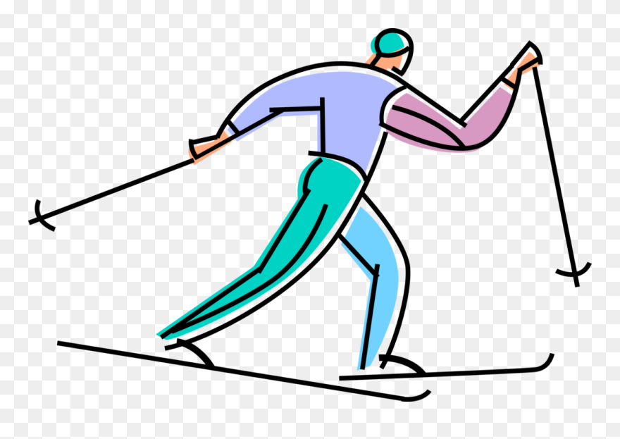 Clip Art Vector Graphics Portable Network Graphics - クロス カントリー スキー イラスト - Png Download