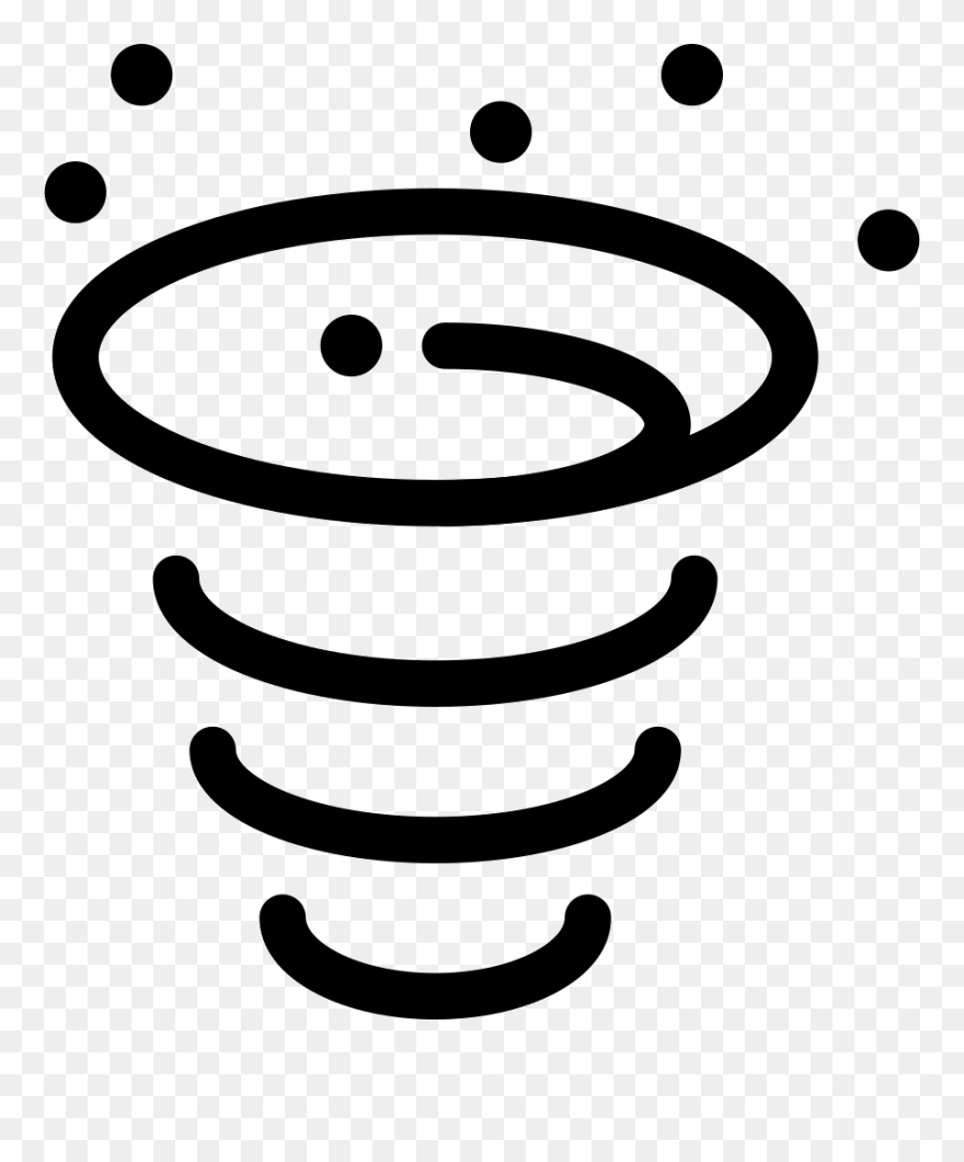 Hurricane Clipart Dust Bowl - Weather Symbols Dust Storms - Png Download