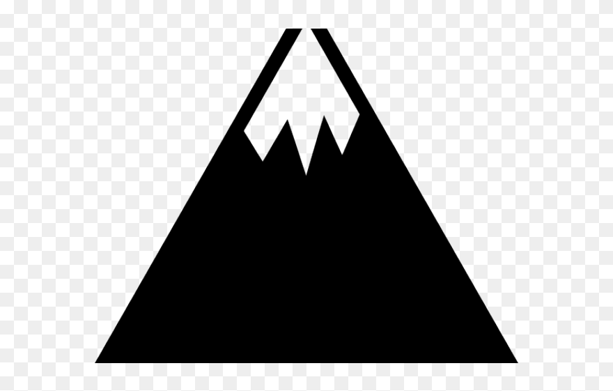 Mountains Clipart - Mountain With Snow Clipart - Png Download