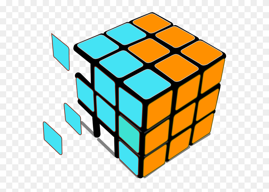 3 * 3 Mirror Cube Clipart