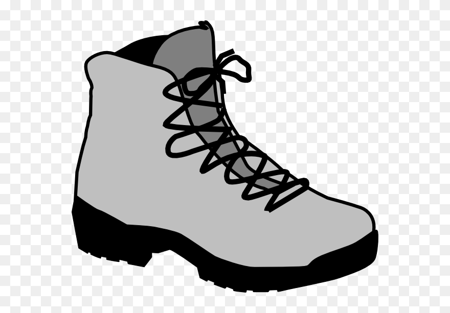 Hiking Boot Clipart - Hiking Shoes Clip Art - Png Download