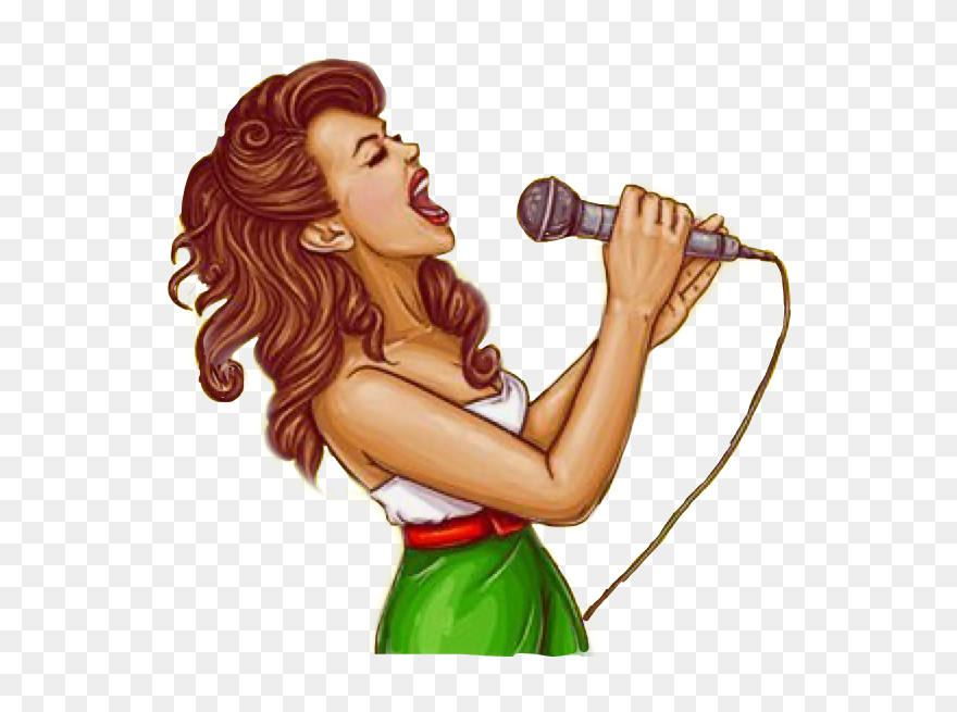 Woman Singing Png Clipart