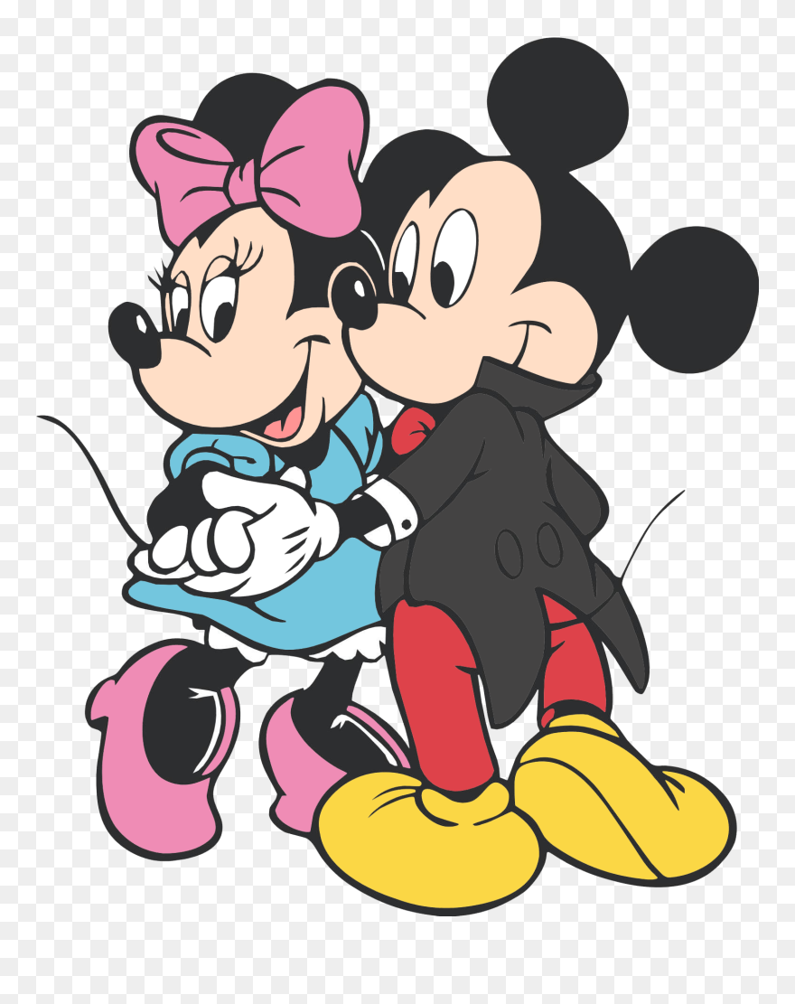 Disney Clipart Mickey Mouse Minnie - Clipart Mickey Mouse Minnie Love - Png Download