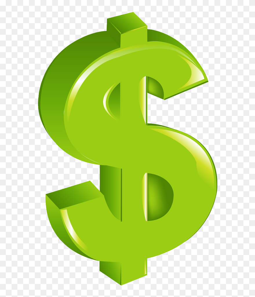 Transparent Background Dollar Sign Clip Art , Png Download - Dollar Sign