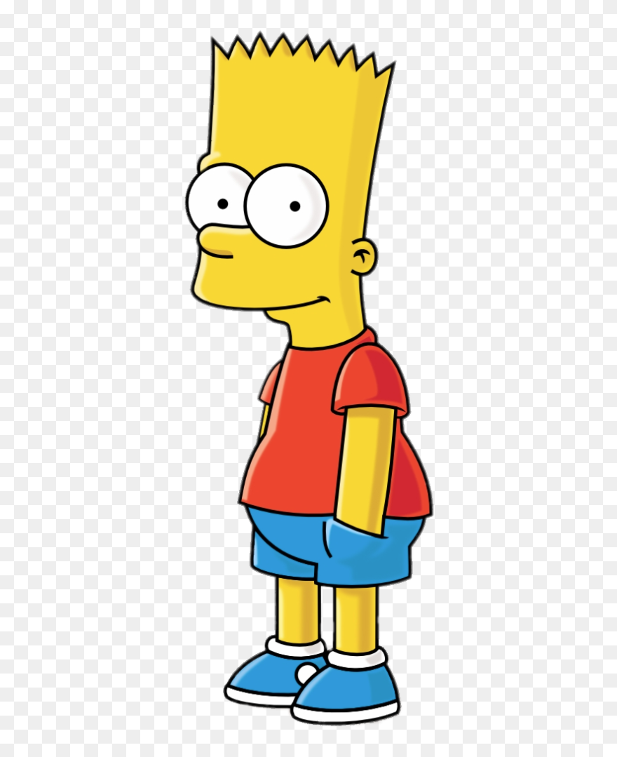 Bart Simpson Hands In Pockets - Transparent Png Bart Png Clipart