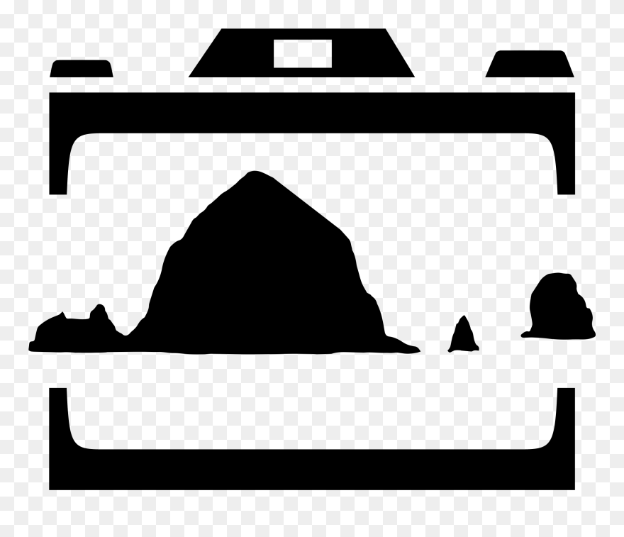 Haystack Rock Photos Cannon - Haystack Rock Silhouette Clipart
