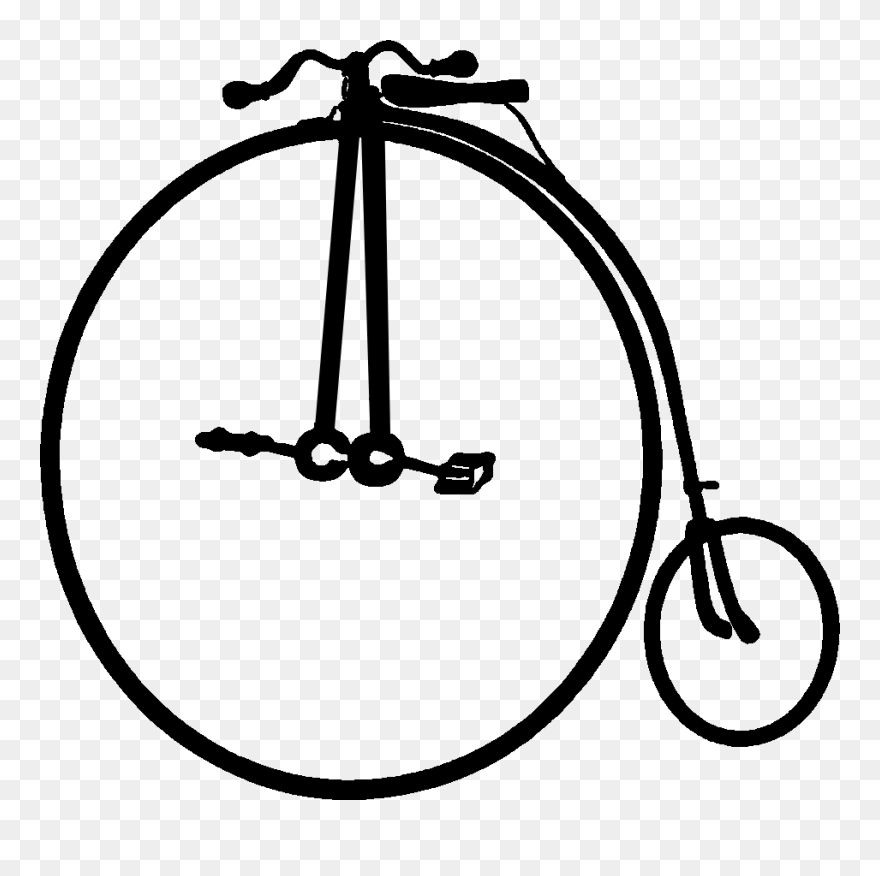 Transparent Penny Farthing Clipart - Png Download