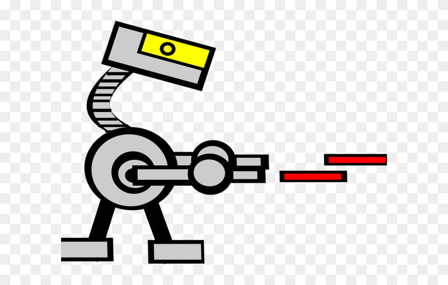 Free Laser Clipart, Download Free Clip Art On Owips - Robot Shooting Laser Clipart - Png Download