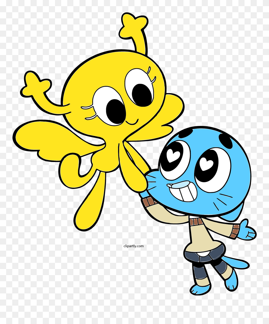Gumball And Penny Love Png - Love Gumball Y Penny Clipart