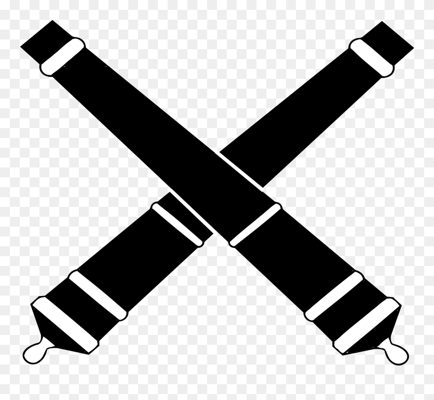 Cannons Drawing - Crossed Cannons Clipart - Png Download
