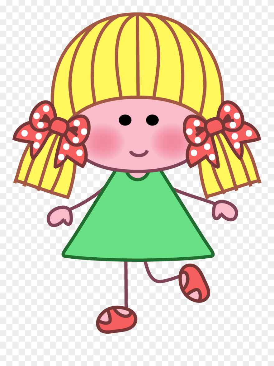 Girls G Pinterest - Stick Figures Clipart Cute Children Stick - Png Download