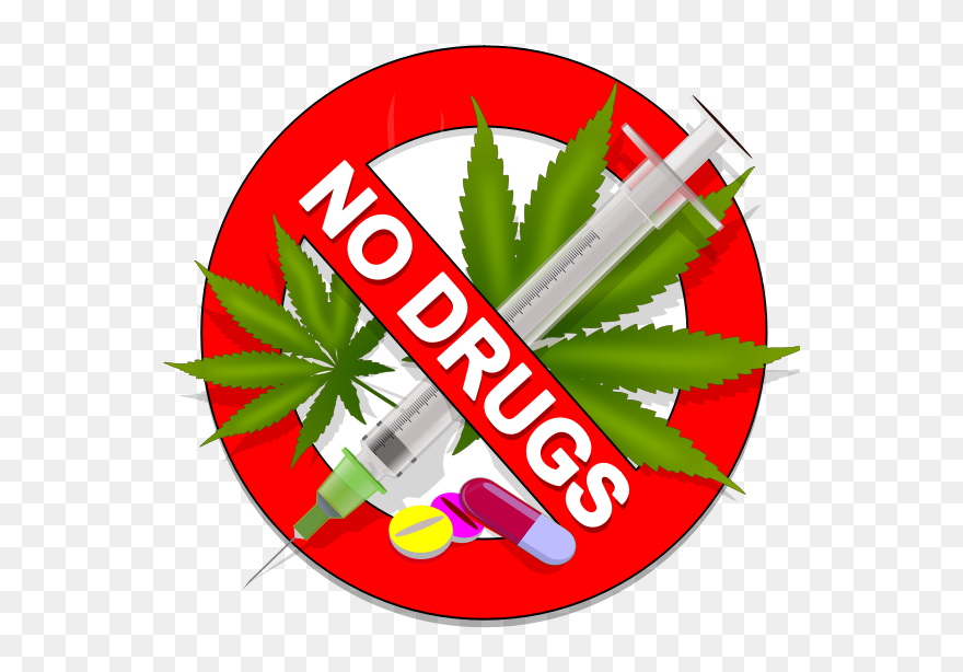 Weed, Speed Or Pills - No To Drugs Logo Clipart