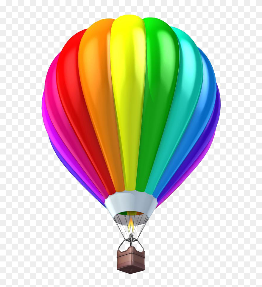 Parachute Clipart Wallpaper - Parachute Hot Air Balloon - Png Download