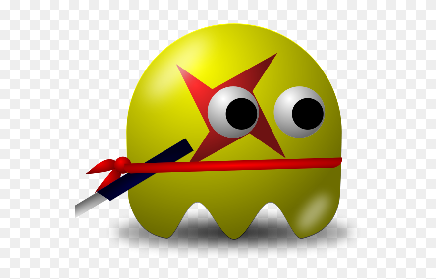 Ninja Clip Art - Pacman Ghosts Pixabay - Png Download