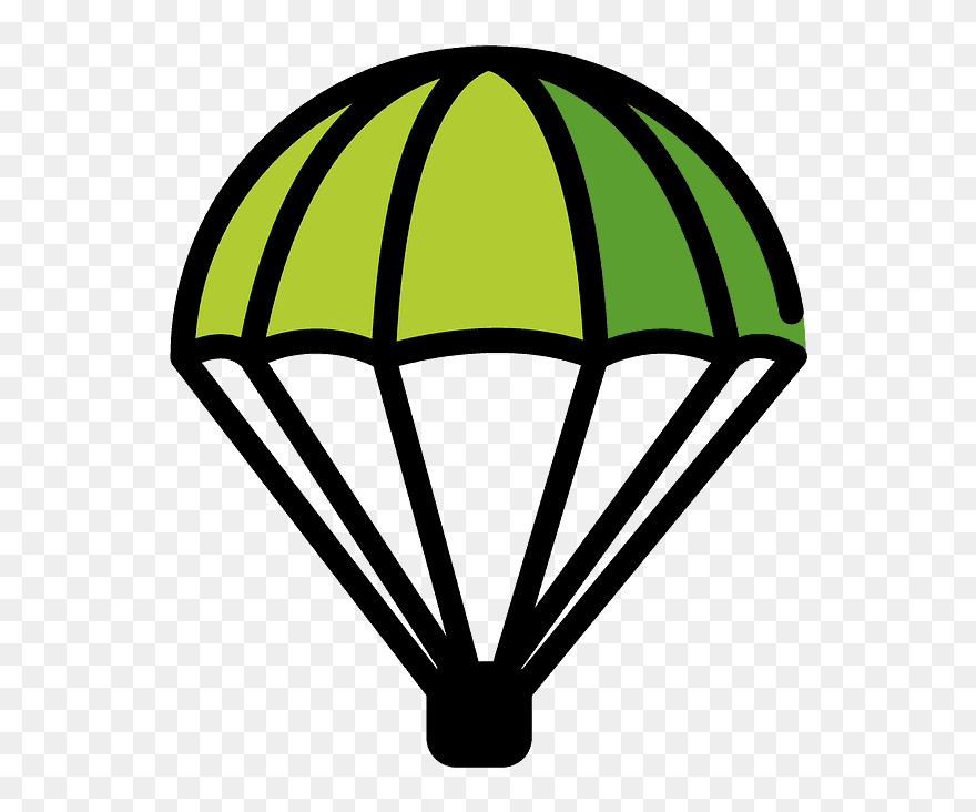 Parachute Emoji Clipart - Parachute Emoji - Png Download