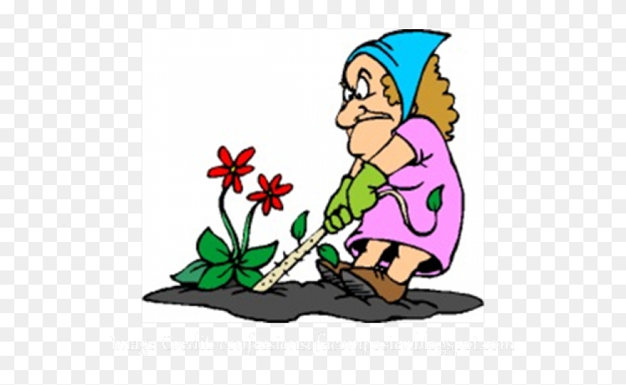 Weeding The Garden Clipart - Png Download
