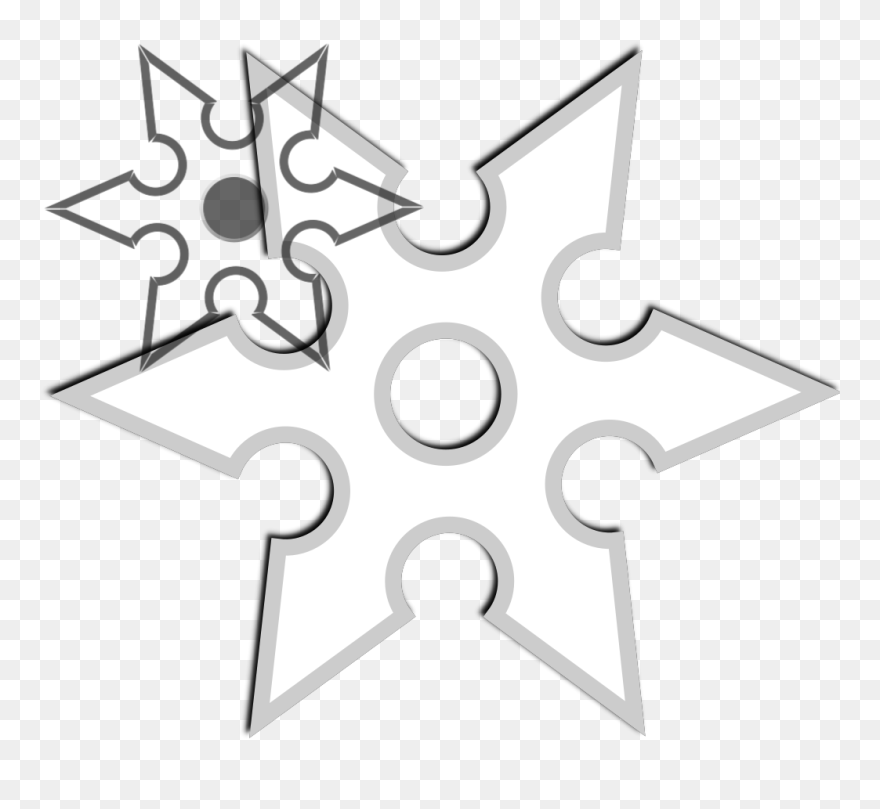 Ninja Shirken Star Svg Clip Arts - Santeria Marra Guè Cover - Png Download