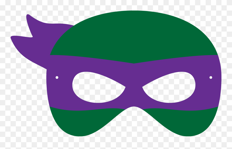 Clipart Reading Ninja - Transparent Ninja Turtle Mask Png