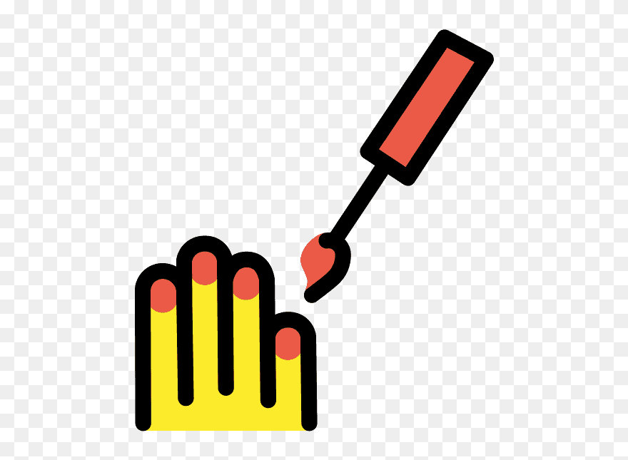 Nail Polish Emoji Clipart - Nail Polish - Png Download