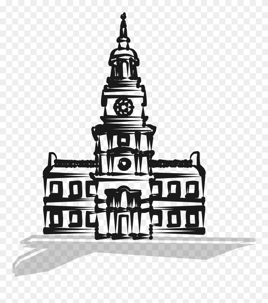 Transparent Rosewood Hall Clipart & Clip Art Images - Independence Hall Clipart Png
