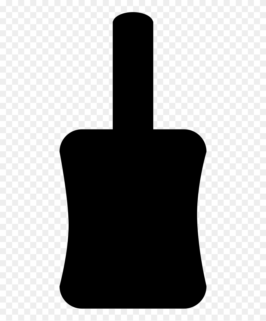 29 Nail Polish Clipart Svg Free Clip Art Stock Illustrations - Nail Polish Silhouette Png Transparent Png