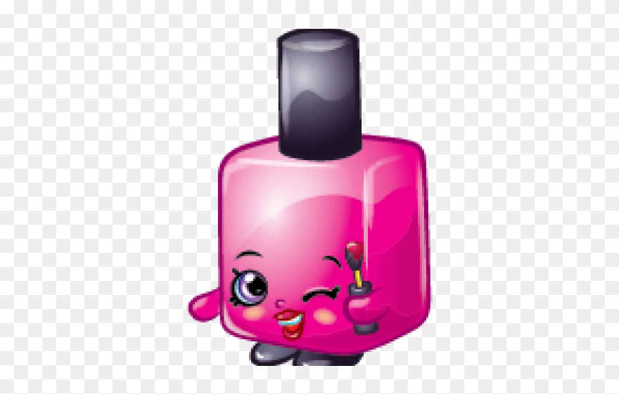 Nail Polish Clipart Shopkins - Shopkins Drawing Nail Polish - Png Download