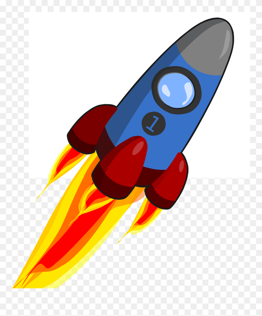Animation Of And Red - Transparent Background Rocket Ship Png Clipart