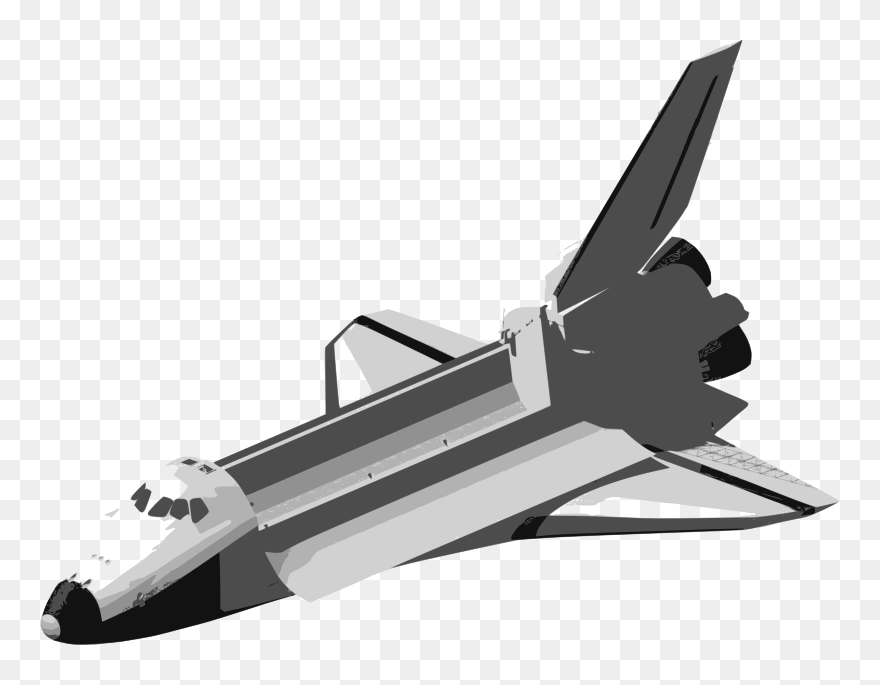 Simple Shuttle - Pesawat Ulang Alik Png Clipart