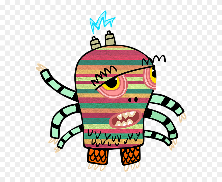 Kids Clipart Space - Cute Transparent Background Clip Art Monster - Png Download