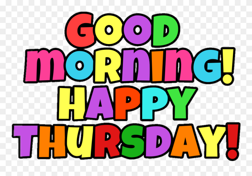 #goodmorning #thursday - Good Morning Thursday Clipart - Png Download